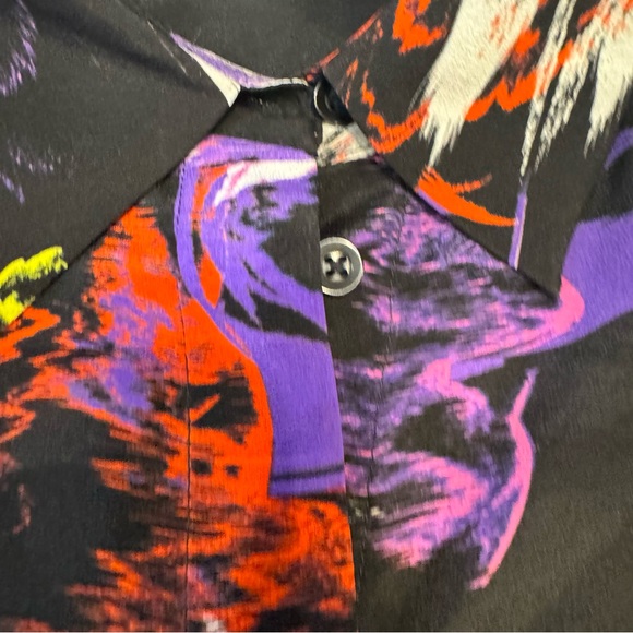 Alice + Olivia Moonstruck Silk Blouse Button Front Top M NWT - Picture 7 of 15